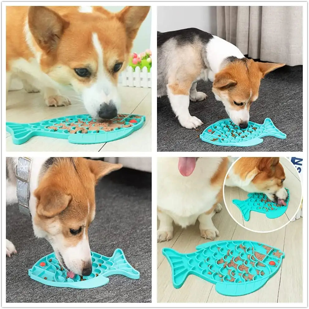 Silicone Lick Mat: Slow Food Plate for Dogs 🐾